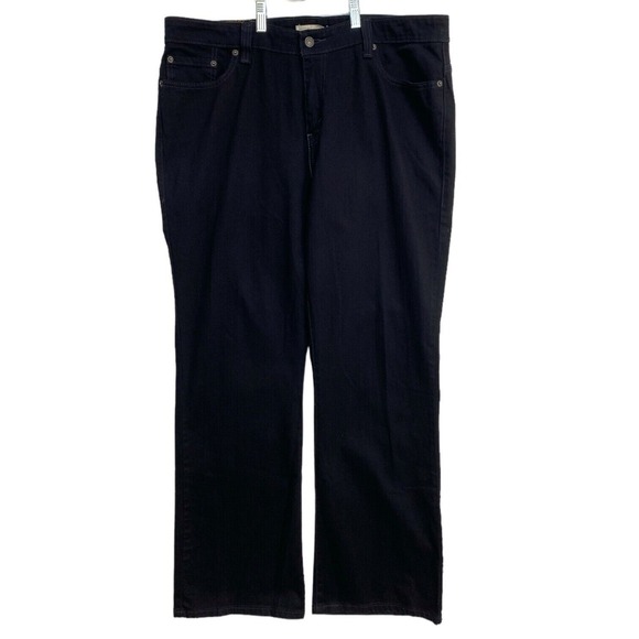 Levi's Denim - Levi's 515 Women's Denim Jeans Size 20M Black Bootcut Signature By Levi Strauss